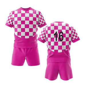 Uniformes Deportivos Personalizados Profesionales con Impresión Digital, 100% Poliéster de Secado Rápido, Jersey y Pantalones Cortos de Rugby, Diseño de Logotipo de Club OEM Aceptado - Product Image 1