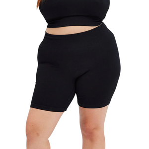 <b>Seamless</b> Plus Size Yoga <b>Shorts</b> with High Waist Stretch Fabric Supportive Compression Workout Activewear Gym <b>Shorts</b> Women - Product Image 5