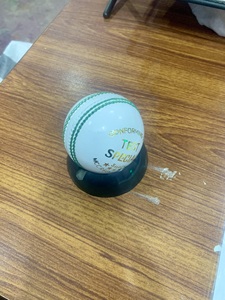 Balle de cricket en cuir blanc pour joueurs professionnels - Product Image 5