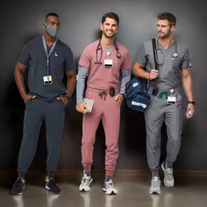 "Conjuntos de uniformes de algodón y poliéster para hombres para hospitales y enfermería" - Product Image 6