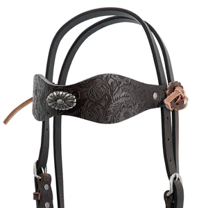 Professional High Quality Durable Full Size Outdoor <b>Equestrian</b> Leather Polo Style Adjustable Horse Bridle Factory Made Custom - Product Image 5