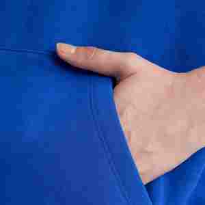 Sudadera con capucha de lana de algodón 100% a la moda para hombre, Jersey holgado de manga larga de gran tamaño, sudadera de calle de invierno teñida Lisa personalizable - Product Image 5