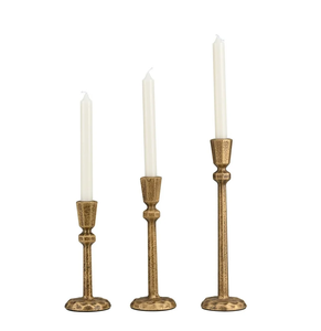 Portavelas de latón personalizado de alta calidad 3 pilares Soporte de pilar de latón personalizado de alta calidad de lujo al mejor precio - Product Image 2