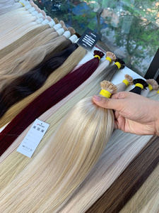 Extensiones de cabello de punta plana de queratina virgen vietnamita de calidad de lujo 100% Super doble dibujado colores claros 28 pulgadas recto Natural - Product Image 3