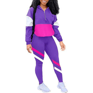 Ensemble de survêtement à capuche et Jogger pour femme, Logo personnalisé - Product Image 1