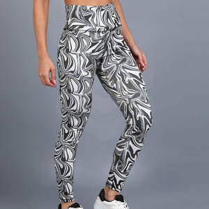 Leggings de sport décontractés pour femmes, été, uni, sublimation, marque privée, confortables, respirants, coton bambou - Product Image 2