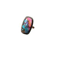 Bague Classique en Argent Sterling Massif 925 pour Femme, Pierre Précieuse Turquoise Naturelle, Coupe Ovale, Sertissage Clos, Idéale pour Mariage et Fêtes, Vente en Gros