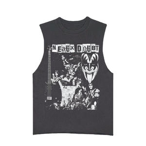 Chemise décontractée à manches longues surdimensionnée, coupe personnalisée, col montant, couleur et logo personnalisés, gilet unisexe pour homme - Product Image 1