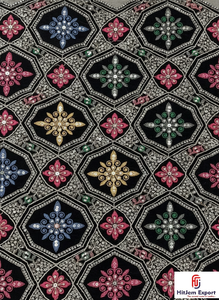 Tissu en polyester brodé doux et élégant pour vêtements et artisanat Forte demande à Manama - Product Image 3