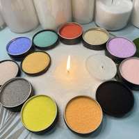Perles de Cire Blanches Non Parfumées, Cire en Perles Réutilisable Durable Sûre pour Bougies de Sable, Cadeau de Luxe, Cadeau d'Anniversaire DIY, Bougies Perles de Cire Beige