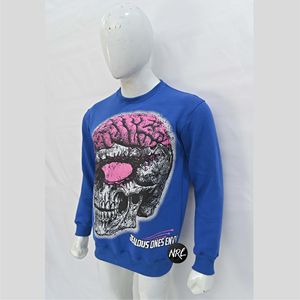 Sudadera de lana de alta calidad para hombre de talla grande, cuello redondo de gran tamaño, estampado gráfico, diseño de ropa de calle, sudaderas cálidas - Product Image 6