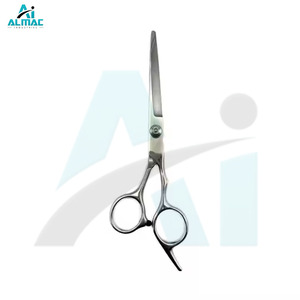 Tijeras de peluquero rectas profesionales ligeras de 7 pulgadas al por mayor, goma de punta afilada de acero inoxidable de alta calidad para diestros - Product Image 2