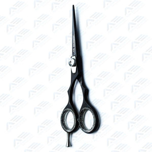 กรรไกรตัดผมสีดำทนทานพร้อมใบมีดคมและสกรูปรับได้ - Product Image 4