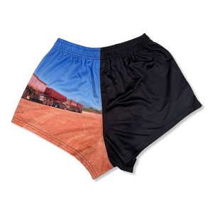 Manufacturer Custom Print Design Custom Footy Rugby <b>Shorts</b> Thermal With <b>Pockets</b> and <b>Zips</b> Sublimated Footy <b>Shorts</b> for <b>men</b> OEM - Product Image 1