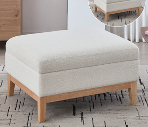 Otomana de Madera Maciza con Almacenamiento Inteligente Oculto y Puertos - Product Image 4