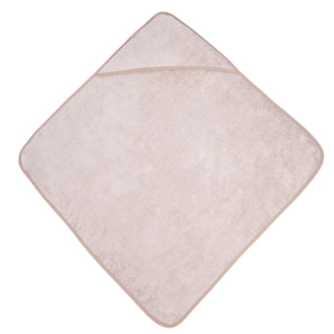 Coresoft Organic Cotton Woven Square <b>Hooded</b> <b>Towel</b> with Piping - Product Image 1