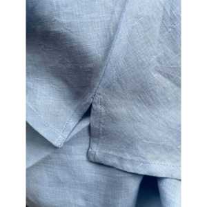 Camisola Azul Veraniega sin Costuras de Lino Informal de Nylon Tejido con Decoración de Encaje para la Temporada de Verano - Product Image 5