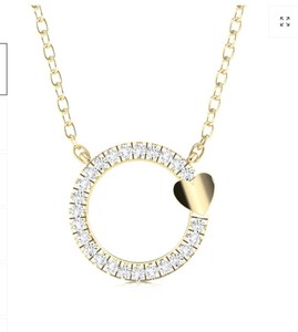 EF VVS Pendentif en diamant naturel 0.13ct IGI Certified Prong Set for Anniversary Wedding Engagement-Jewelry Necklace - Product Image 1