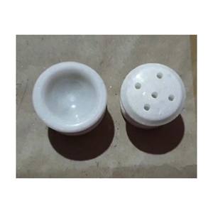 Porte-encens fait à la main de petite taille en marbre de haute qualité bol en métal et en verre solide de luxe pour la décoration de la maison pour Noël - Product Image 2