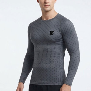 Breathable Compression Shirts Men Lightweight <b>Long</b> <b>Sleeve</b> Running Fitness <b>Training</b> Workout Gym Athletic Sportswear <b>Top</b> - Product Image 3