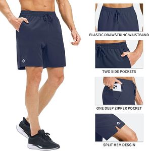 Breathable Workout <b>Shorts</b> for <b>Men</b> with Drawstring Waist Moisture-Wicking Fabric for Fitness Running and Casual Use - Product Image 4