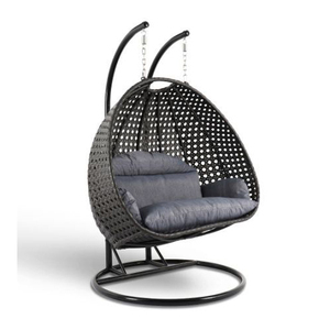 Columpio colgante de lujo para exteriores, venta al por mayor, silla colgante para interiores, hamaca, Columpio de mimbre individual con soporte para la venta, precio barato - Product Image 4