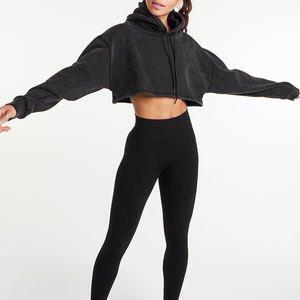 Custom Casual <b>Women</b> Crop Pullover Hoodies Heavyweight Breathable Fabric Cropped Hoodie Crop <b>Top</b> Hoodie <b>for</b> <b>Women</b> - Product Image 4