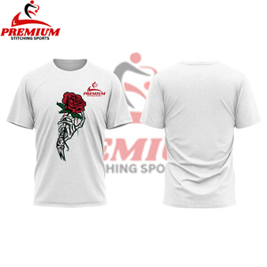 Camiseta Vintage de manga corta de verano para hombre alto, camiseta de hombre personalizable informal de punto con empalme de impresión Digital - Product Image 2