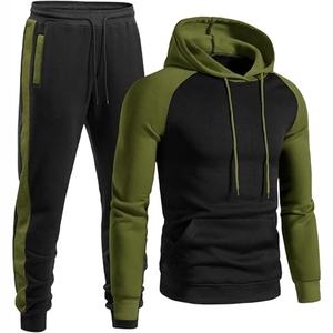 ชุดวอร์มสำหรับฤดูใบไม้ร่วงแบบลำลองระบายอากาศของผู้ชายโลโก้แบบ2 in 1ผ้าสแปนเด็กซ์/ ผ้าฝ้ายสีพื้นและลายพิมพ์ - Product Image 1