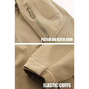 Chaqueta cortavientos Softshell para hombre para ropa de invierno 2025 chaqueta Softshell impermeable con cremallera y logotipo bordado personalizado a la moda para hombre - Product Image 4