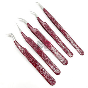 Pinzas para Extensión de Pestañas, Pinzas para Pestañas de Visón, Pinzas de Acero Inoxidable con Punta de Fibra, Logotipo Personalizado, Diseño con Impresión Personalizada - Product Image 5