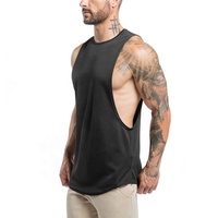 Débardeurs décontractés en tricot pour hommes grandes tailles 100 % coton respirant séchage rapide imprimé 3D broderie chaînes tissage durable OEM