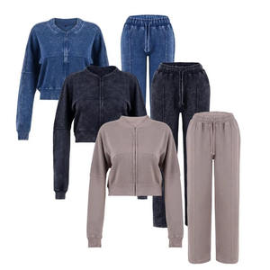 Conjunto de chándal informal de algodón para hombre, ropa de fútbol de manga larga con cuello con capucha, cintura elástica, estampado transpirable - Product Image 3