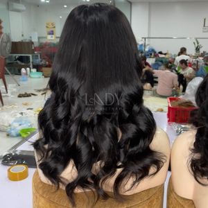 Black color Bouncy Bob Factory Good Quality 100% Vietnamese <b>Human</b> <b>Hair</b> <b>Wig</b> <b>Front</b> <b>Lace</b> <b>Wig</b> 2025 - Product Image 4