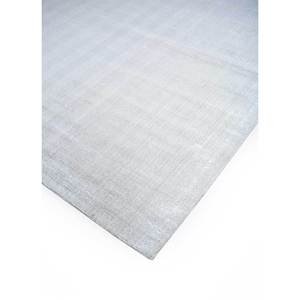 Tapis en laine et viscose tissé à la main de couleur unie ivoire HLV-518 pour usage domestique - Product Image 2