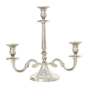 Candélabre élégant en métal de style antique en bronze décor de mariage pièce maîtresse de salle à manger formelle bougeoirs à accent pour la maison bocaux à bougies - Product Image 4