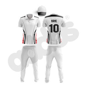 High Quality Quick Dry <b>Cricket</b> Team Uniform Set New Arrival <b>White</b> Colors 100% Polyester Customized Design & Logo - Product Image 1