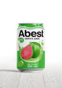 Jus de goyave rose tropical ABEST 330ml, faible teneur en glucides, boisson aux fruits en bouteille, 24 canettes/carton, vente en gros d'usine, OEM, ODM, marque privée - Product Image 6