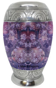 โกศสำหรับผู้ใหญ่ดีไซน์ใหม่ทำจากอลูมิเนียมผิวโลหะไม้สีสันสดใสมีถุงกำมะหยี่ฟรีสำหรับอนุสรณ์สัตว์เลี้ยง - Product Image 2