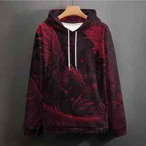 Sudadera con Capucha Informal de Invierno para Hombre, 100% Algodón, Felpa, con Logotipo Personalizado, Impresión de Serigrafía, Diseño Moderno - Product Image 2