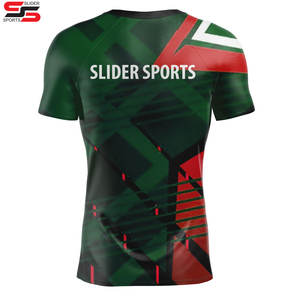 Chemise de compression personnalisée à manches courtes Logo de surf Mma Bjj Rashguards Jiu Jitsu sublimés Concevez votre propre Rash Guard personnalisé - Product Image 2