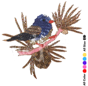 Rajghdia Wide Variety Embroidery <b>Patches</b> with Beads for Garment Decoration Stylish Handmade <b>Patch</b> Designs - Product Image 1