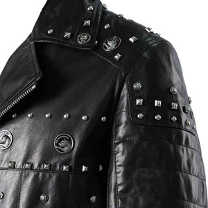 Chaqueta de Cuero Personalizada de Alta Calidad 2023, Talla Grande, Impermeable, Transpirable, Diseño de Moda Urbana de Lujo para Motocicleta, Unisex - Product Image 5