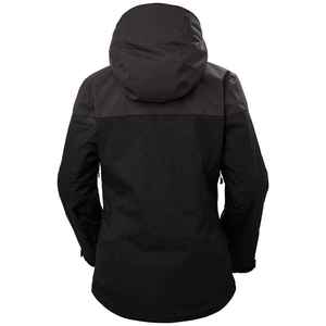 Chaqueta Softshell acolchada con logotipo personalizado para mujer, a prueba de viento, impermeable, para deportes al aire libre, Capucha ajustable, bolsillos elásticos cruzados - Product Image 2