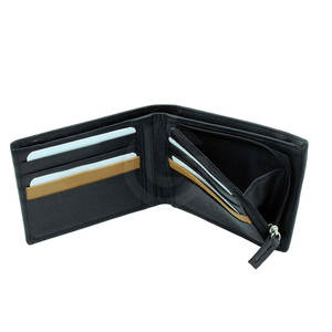 Portefeuille en cuir pour homme léger et imperméable avec fermeture à glissière et fonction antivol courte - Product Image 3