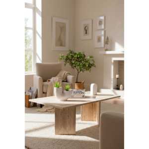 Harmony Roma Orta Sehpa-Trevi Juego de Muebles Clásicos y Minimalistas para Comedor y Sala de Estar, Madera y Mármol para Uso en el Hogar y Hoteles - Product Image 4