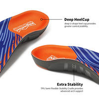 Sur la pronation corrective bons pieds haut soutien de la voûte plantaire insert de chaussure de travail pour pieds plats