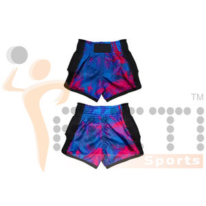 Personalice su propia sublimación Muay Thai Shorts Todos los tamaños Pantalones cortos de Muay Thai hechos a medida - Product Image 2