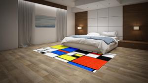 Best Quality Eco-Friendly Handcrafted Wool Plaid Pattern Modern Design Stain Resistant Prayer Carpet Unique Area <b>Rug</b> Set - Product Image 3