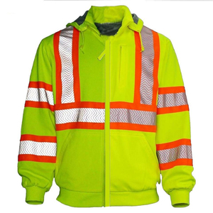 Sudadera de Seguridad con Alta Reflectividad, Sudadera de Forro Polar de Seguridad, Chaqueta Aislante para Hombre, Sudadera Impermeable de Invierno para Hombre - Product Image 4